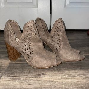 Taupe booties